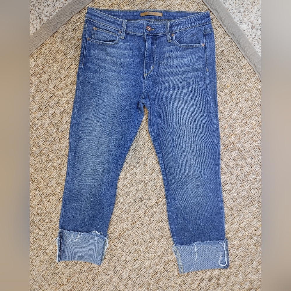 JOE'S JEANS LYNDA CROP CUFFED JEANS, BLUE 30